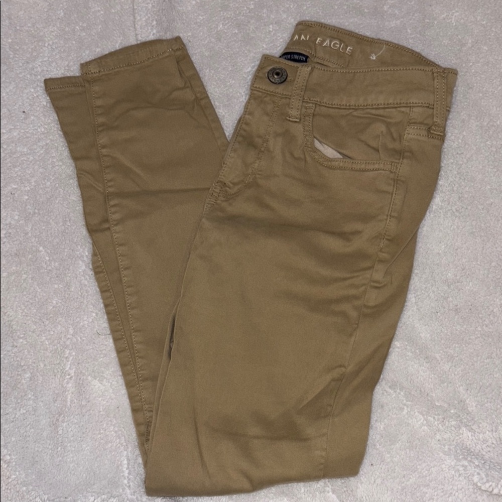 American Eagle Outfitters Tan Skinny Pants Versatile Style